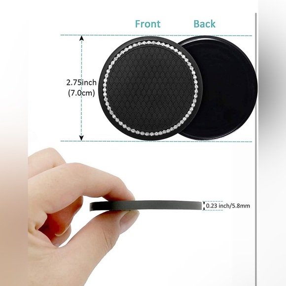 4Pack Compatible with Lexus Bling Interior Decoratiion Accessories,2Pcs Crystal - Picture 3 of 7